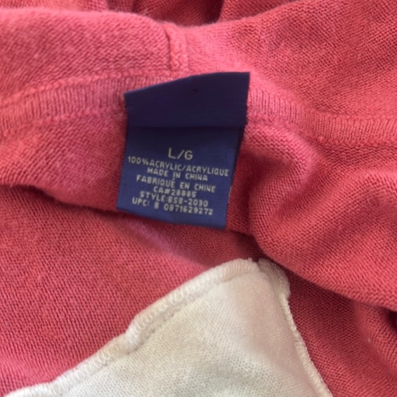 Soft Pink V-Neck Sweater with Relaxed Fit - Picture 4 of 4